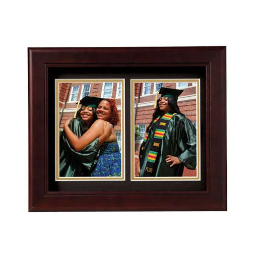 Decorative 4-Inch by 6-Inch Double Picture Frame The Military Gift Store