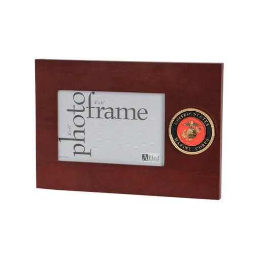 U.S. Marine Corps Medallion 4-Inch by 6-Inch Desktop Picture Frame The Military Gift Store
