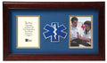 Flag Connections US EMS Medallion Double Picture Frame - Two 4 x 6 Photo Openings The Military Gift Store