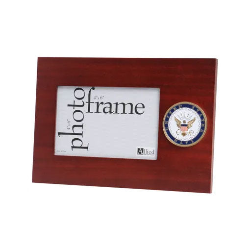 U.S. Navy Medallion 4-Inch by 6-Inch Desktop Picture Frame The Military Gift Store