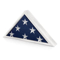 Memorial Flag Display Case for Burial and Presentation Flags Display, 5x9 Feet - White Color. The Military Gift Store