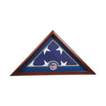 US Flag Display Case with US Flag Medallion. The Military Gift Store