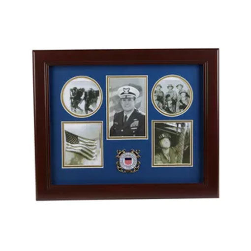 U.S. Coast Guard Medallion 5 Picture Collage Frame The Military Gift Store