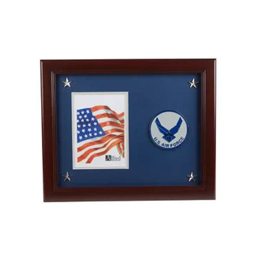 Aim High Air Force Medallion 5-Inch by 7-Inch Picture Frame with Stars The Military Gift Store