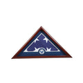 Medallion Flag Display Case, Memorial Flag Display case with Air Force Wings - Medallion. The Military Gift Store