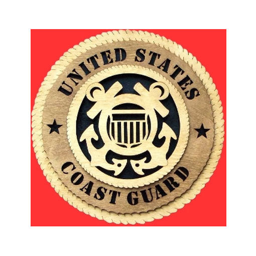 Coast Guard Wall Tributes, Coast Guard Gifts - 9". The Military Gift Store