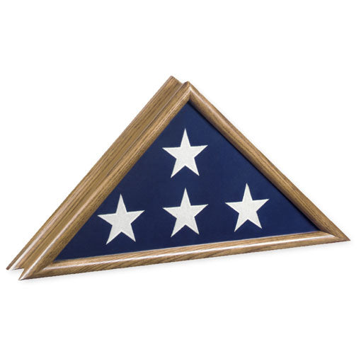 Flags Connections - Patriot Flag Case - Oak Material. The Military Gift Store