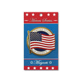 Flags Connections - Heroes Series US Flag Medallion Large Magnet - 3.75 Inches. The Military Gift Store