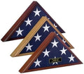 Flag connections, Capitol Hill Flag case for 4x6 Flag - Walnut and Mahogany. The Military Gift Store
