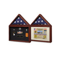 Flag display case - Flag shadow box, flag and medals Case - Fit 3' x 5' Flag. The Military Gift Store