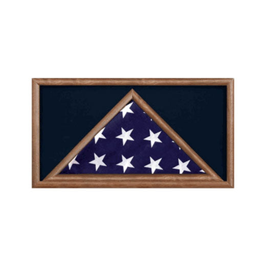 Large Military Flag and Medal Display Case -Shadow Box - Fit 3" x 5" Flag. The Military Gift Store