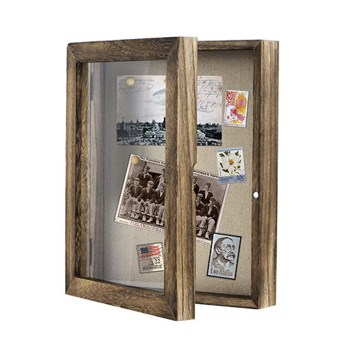 Shadow Box Frame 8x10 Shadow Box Display Case with Linen Back The Military Gift Store