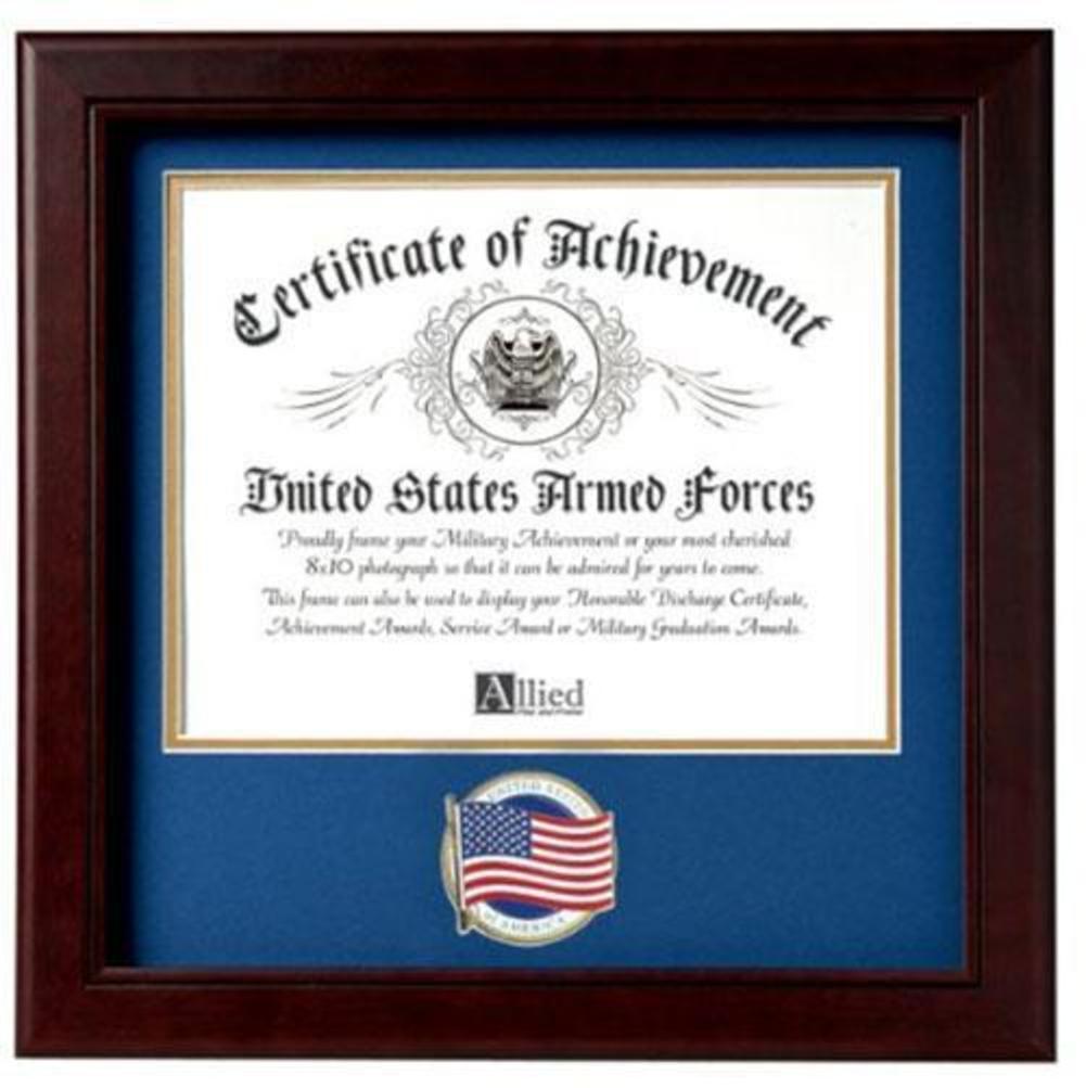 Flag Connections Patriotic Certificate of Achievement Frame. The Military Gift Store