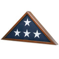 Flag Case for American Veteran Burial Flag 5' x 9.5', Cherry Finish flag case The Military Gift Store