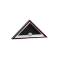 Navy Medallion Flag Display Case - Mahogany The Military Gift Store
