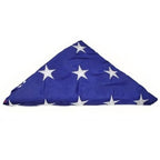 Folded American Flag, Pre Folded American Flag - Fit 3' x 5' flag or Fit 5' x 9.5' Casket Flag. The Military Gift Store