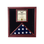 Award and flag display case display Case - Fit 5' x 9.5' Flag. The Military Gift Store