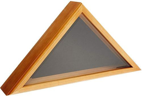 Flag Connections Cadet III Flag Display Case for 5ft x 9.5ft Flag - Oak Case The Military Gift Store
