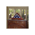 Burial Display case for flag - 5ft x 9.5ft Flag, American Burial Flag. The Military Gift Store