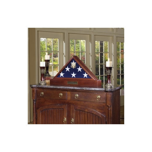 Burial Display case for flag - 5ft x 9.5ft Flag, American Burial Flag. The Military Gift Store
