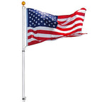 30 ft Telescopic Flag Pole Kit Fly 2 Flags 16 Gauge Aluminum Flagpole The Military Gift Store