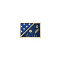 Medal Flag Case made actual service uniform fabrics - Oak The Military Gift Store