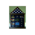 Flag Case, Flag and Badge display cases - Fit 3' x 5' Flag. The Military Gift Store
