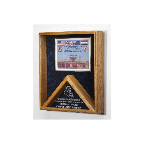 Military Awards and Flag Display Cases With Personalized text The Military Gift Store