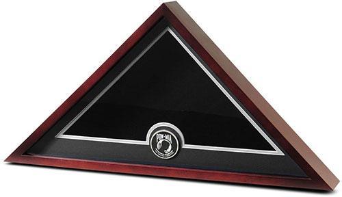 Flag Connections US Flag Display Case with POW/MIA Medallion - No Flag The Military Gift Store
