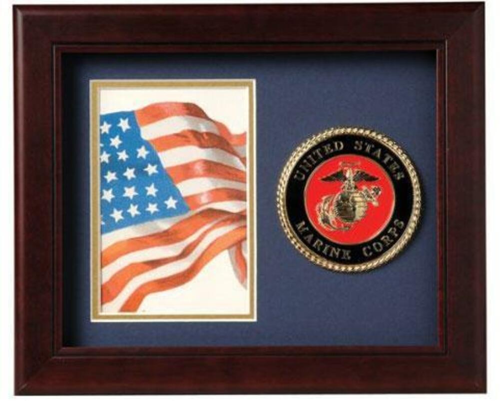 Flag Connections United States Marine Corps Vertical Picture Frame. The Military Gift Store
