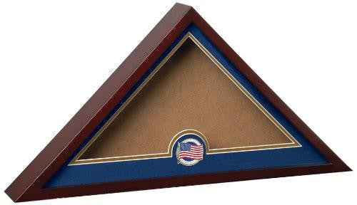Flag Connections US Patriotic Internment Burial Flag Display Case with American Flag Medallion The Military Gift Store