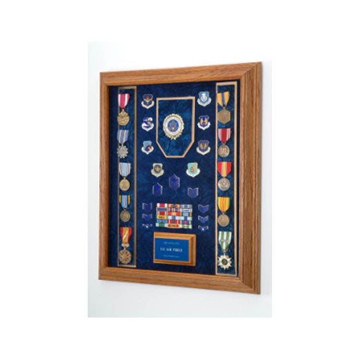 Flags Connections - Awards Display Case - Military Awards Display Case - Red, Blue, Green or Black Background Color. The Military Gift Store