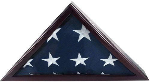 Flag Connections Officers Flag and Display Case, 5 by 9.5-Feet, Black The Military Gift Store