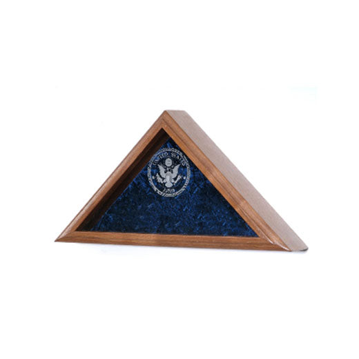 Personalized Flag Case - Walnut Material. The Military Gift Store