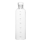 500ml Glass Water Bottle with Time Marker Transparent Milk Cup Outdoor Sports Portable Leakproof Drink Bottle with Cup Sets Water Bottle Leak-proof Time Scale Print Transparent High  Bottle for Office Water Bottle