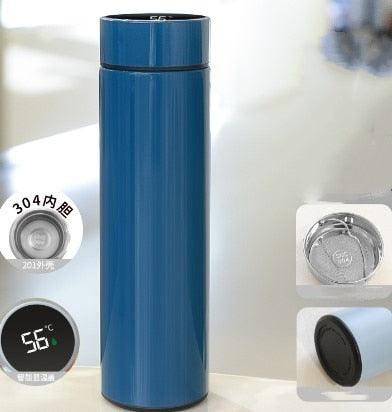 500ml Stainless Steel Intelligent Insulation Water Bottle Vacuum Bottle Insulation Touch Intelligent Temperature Display  Intelligent Touch Display Temperature 304 Stainless Steel Thermos Water Bottle Stevvex