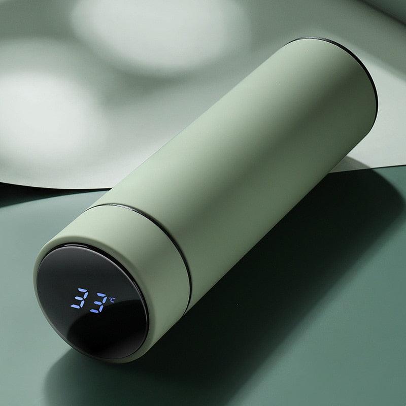 500ml Stainless Steel Intelligent Insulation Water Bottle Vacuum Bottle Insulation Touch Intelligent Temperature Display  Intelligent Touch Display Temperature 304 Stainless Steel Thermos Water Bottle Stevvex