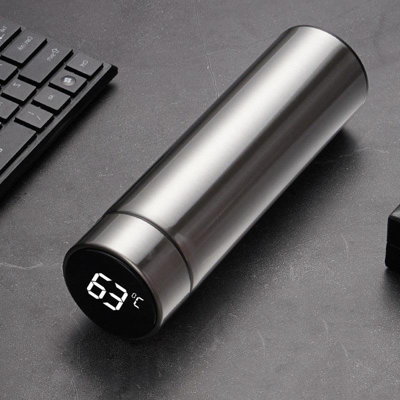 500ml Stainless Steel Intelligent Insulation Water Bottle Vacuum Bottle Insulation Touch Intelligent Temperature Display  Intelligent Touch Display Temperature 304 Stainless Steel Thermos Water Bottle Stevvex