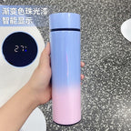 500ml Stainless Steel Intelligent Insulation Water Bottle Vacuum Bottle Insulation Touch Intelligent Temperature Display  Intelligent Touch Display Temperature 304 Stainless Steel Thermos Water Bottle Stevvex