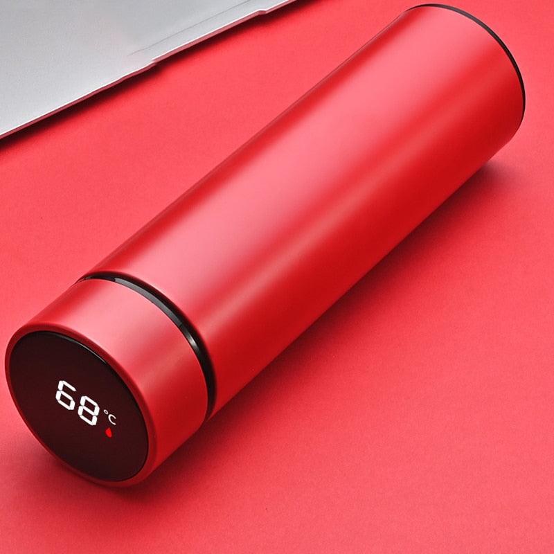 500ml Stainless Steel Intelligent Insulation Water Bottle Vacuum Bottle Insulation Touch Intelligent Temperature Display  Intelligent Touch Display Temperature 304 Stainless Steel Thermos Water Bottle Stevvex