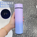 500ml Stainless Steel Intelligent Insulation Water Bottle Vacuum Bottle Insulation Touch Intelligent Temperature Display  Intelligent Touch Display Temperature 304 Stainless Steel Thermos Water Bottle Stevvex