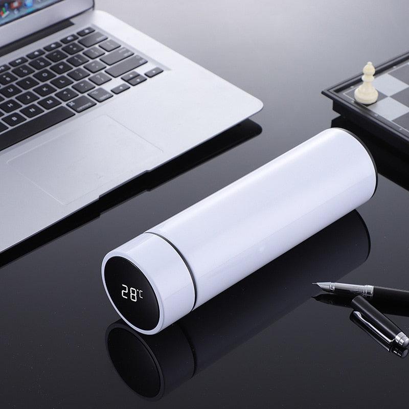 500ml Stainless Steel Intelligent Insulation Water Bottle Vacuum Bottle Insulation Touch Intelligent Temperature Display  Intelligent Touch Display Temperature 304 Stainless Steel Thermos Water Bottle Stevvex
