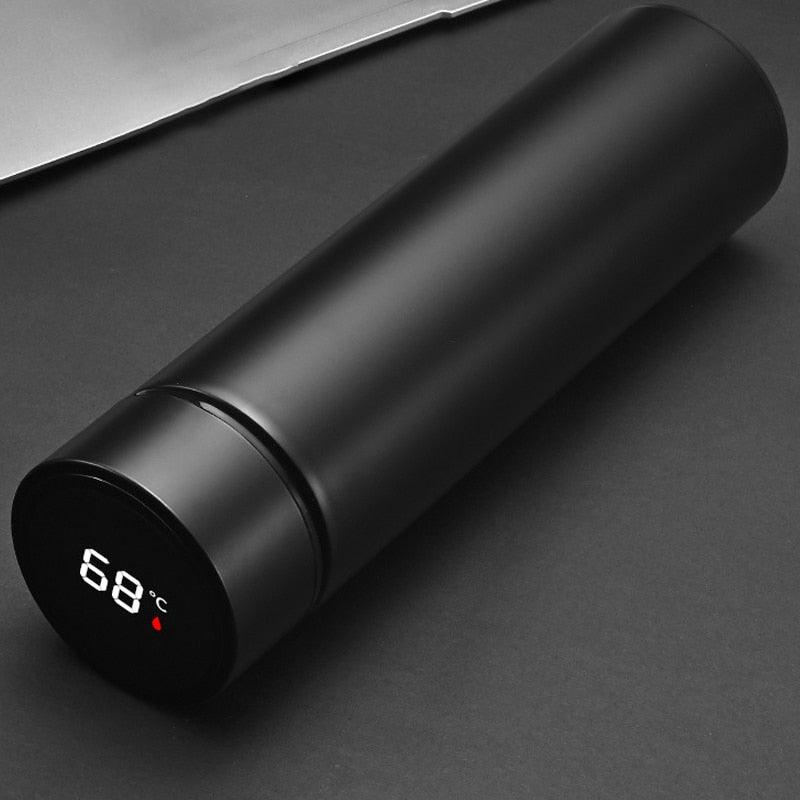 500ml Stainless Steel Intelligent Insulation Water Bottle Vacuum Bottle Insulation Touch Intelligent Temperature Display  Intelligent Touch Display Temperature 304 Stainless Steel Thermos Water Bottle Stevvex