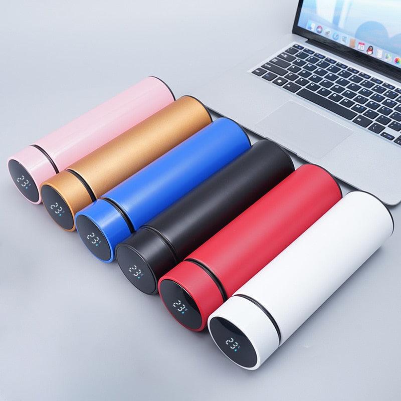 500ml Stainless Steel Intelligent Insulation Water Bottle Vacuum Bottle Insulation Touch Intelligent Temperature Display  Intelligent Touch Display Temperature 304 Stainless Steel Thermos Water Bottle Stevvex