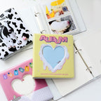 50/100 Pockets Photo Album Hollow Heart Mini Photocard Holder 4/6 Inches Card Binder & Stickers Storage Business Card Bag Polaroid Book Album Gifts For Valentines Day Stevvex