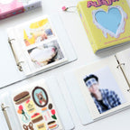 50/100 Pockets Photo Album Hollow Heart Mini Photocard Holder 4/6 Inches Card Binder & Stickers Storage Business Card Bag Polaroid Book Album Gifts For Valentines Day Stevvex