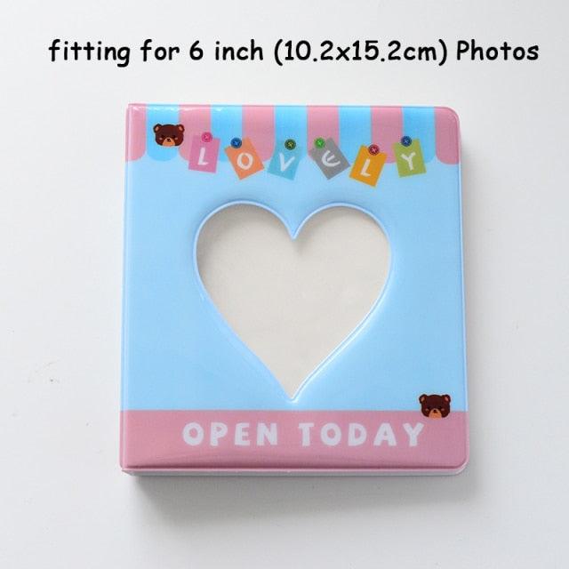 50/100 Pockets Photo Album Hollow Heart Mini Photocard Holder 4/6 Inches Card Binder & Stickers Storage Business Card Bag Polaroid Book Album Gifts For Valentines Day Stevvex