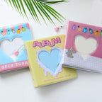 50/100 Pockets Photo Album Hollow Heart Mini Photocard Holder 4/6 Inches Card Binder & Stickers Storage Business Card Bag Polaroid Book Album Gifts For Valentines Day Stevvex