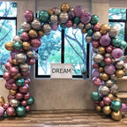 50/100pcs Metallic Latex 5/10/12 Inch Gold Silver Chrome Birthday Balloons With Accessories For Christmas And Party Decorations Wedding Decorations Stevvex