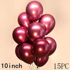 50/15pcs 10inch Gold Silver Black Metal Latex Confetti Balloons For Wedding Decorations  Birthday Party Decorations Bridal Showers Baby Showers Stevvex